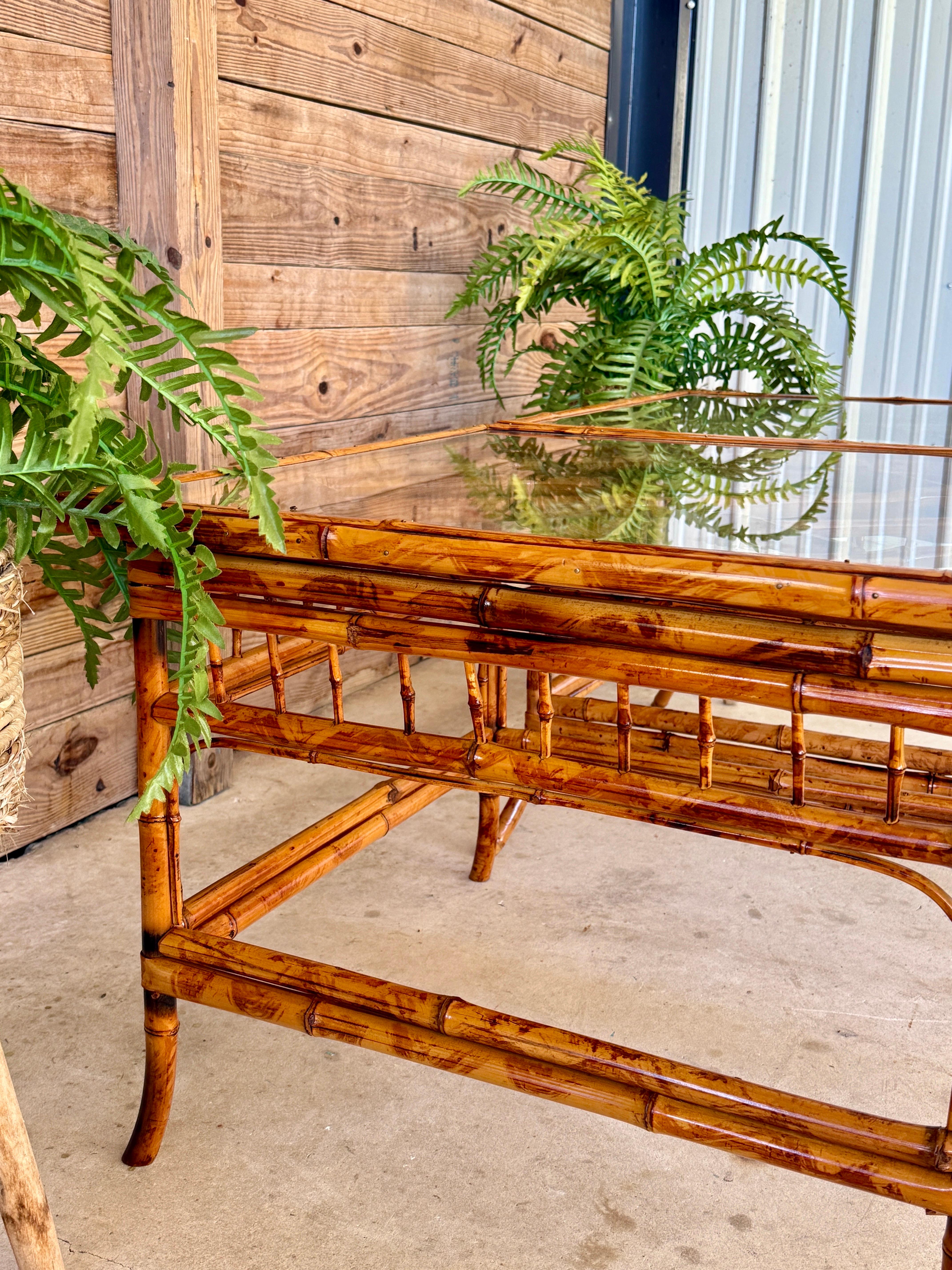 Mid-20th Century Refinished Brighton Pavilion Bamboo Side Tables – Pair For Sale 6