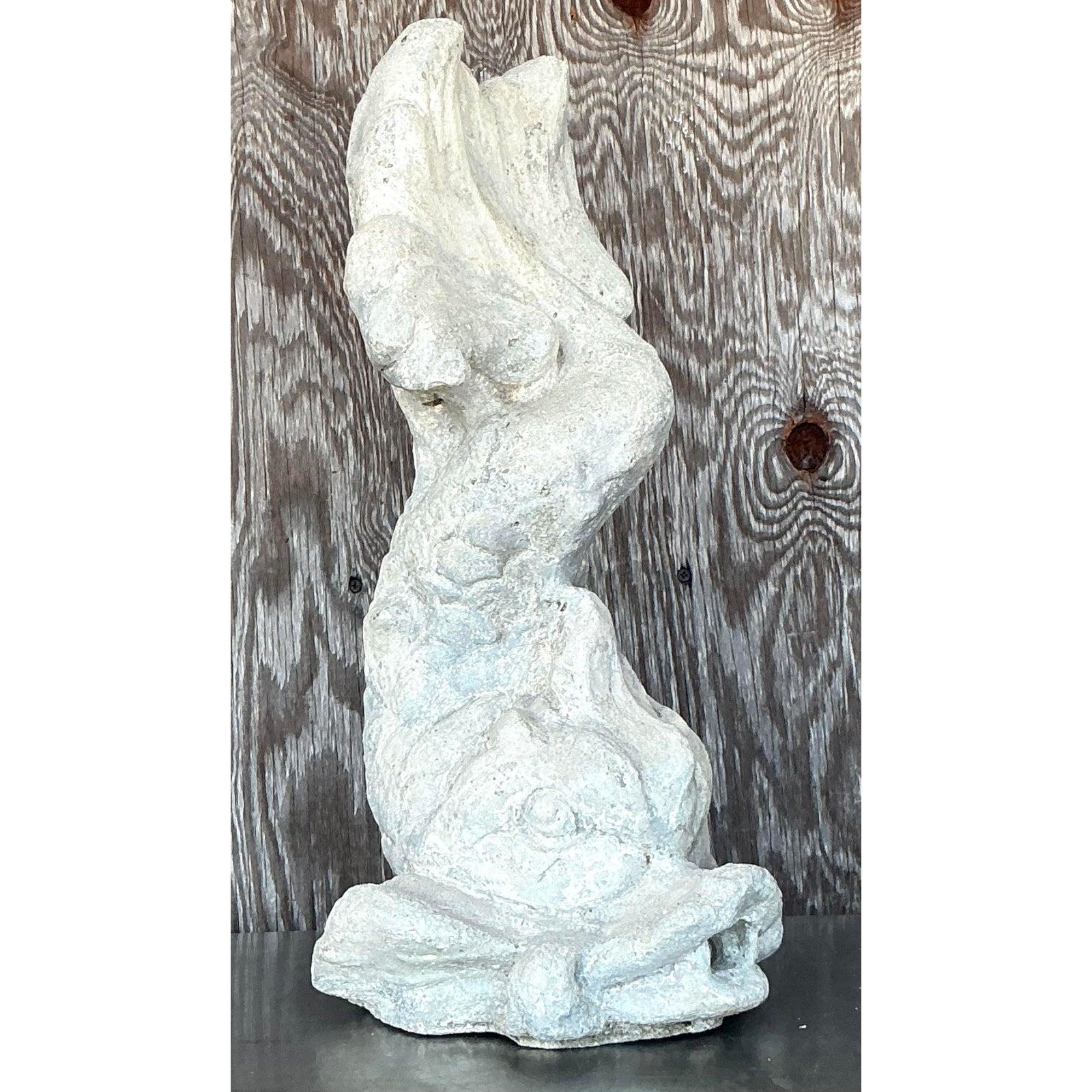 Mid 20th Century Regency Cast Concrete Koi Fountain For Sale 2