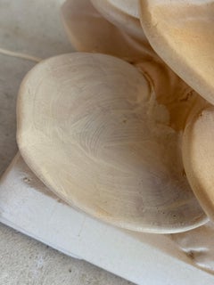 Lampe de table monumentale Lily Pad de style Régence du milieu du 20e siècle