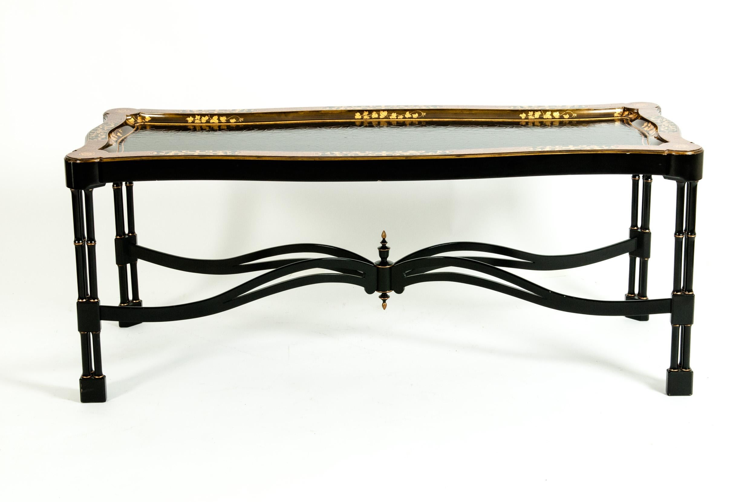 Lacquered Mid-20th Century Regency Style Coffee Table