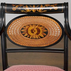 Mid 20th Century Regency Style Gilt Lacquer Dining Chairs - Set of 4