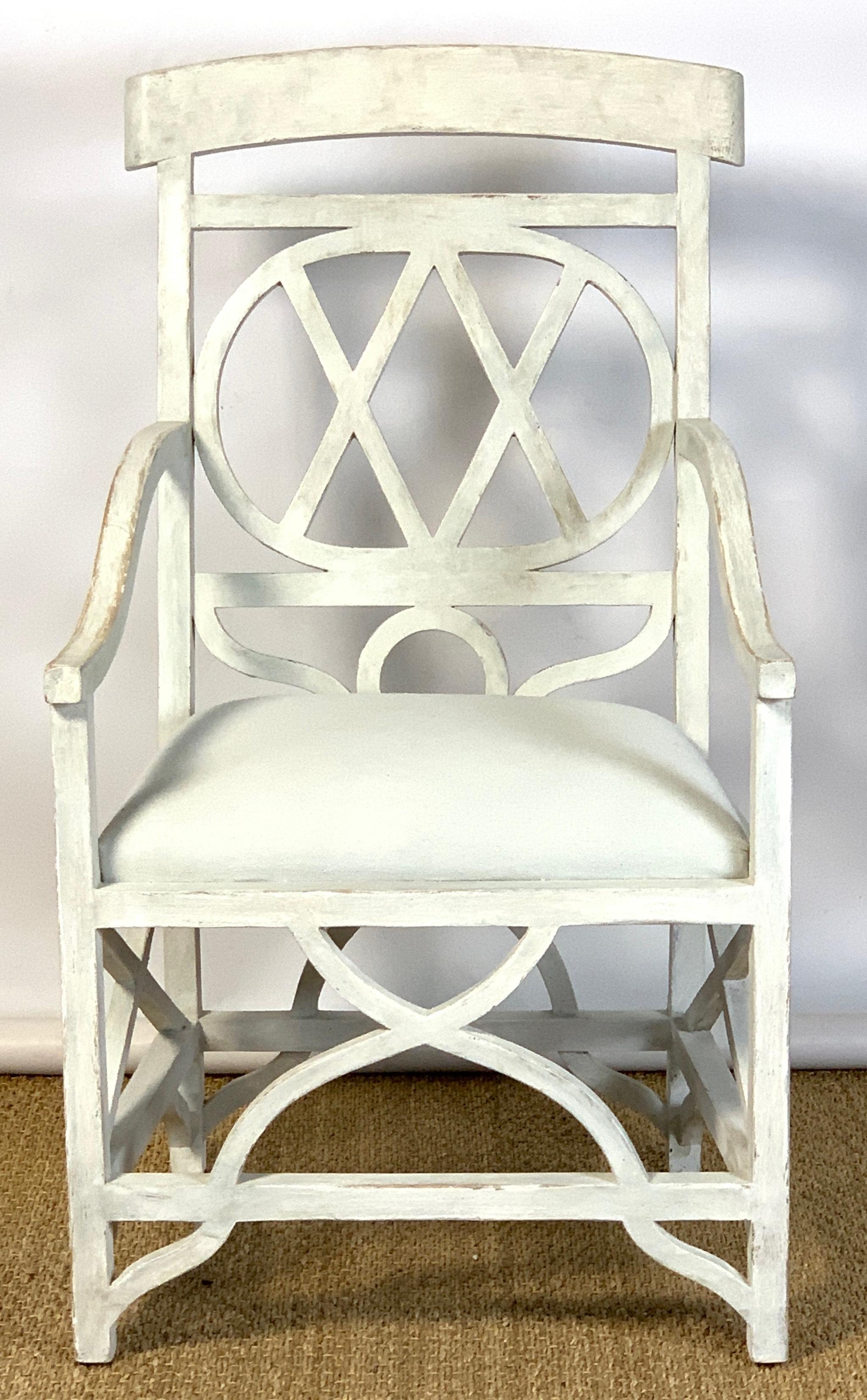 Mid-20th Century Regency Style Sculptural Armchair 1