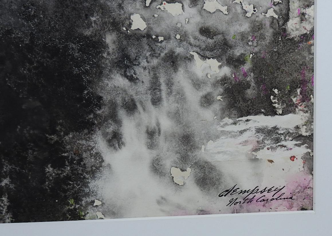 American Mid 20th Century Richard Dempsey Abstract Watercolor Painting For Sale