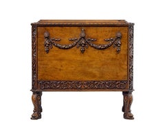 Mid 20th century rococo revival carved walnut chest of drawers