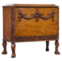 Mid 20th century rococo revival carved  walnut chest of drawers