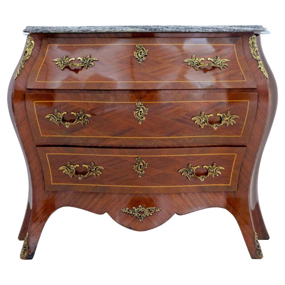 Mid 20th Century Rococo Revival Kingwood Commode For Sale at 1stDibs
