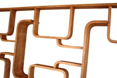Mid 20th Century Room Divider With Round Edges