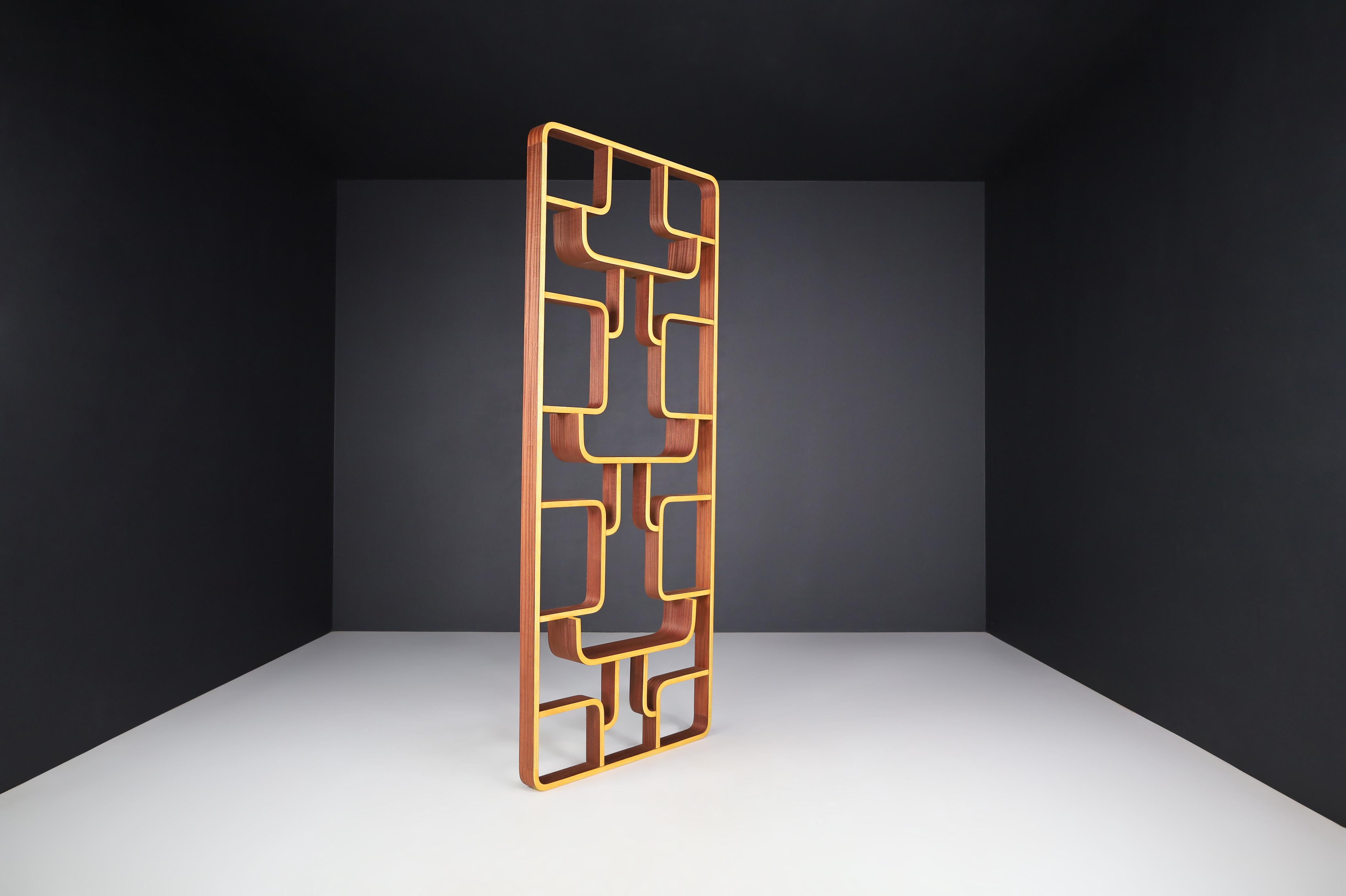 Mid-20th Century Room Dividers in Bent-Wood by Ludvik Volak, Praque, 1960s 3
