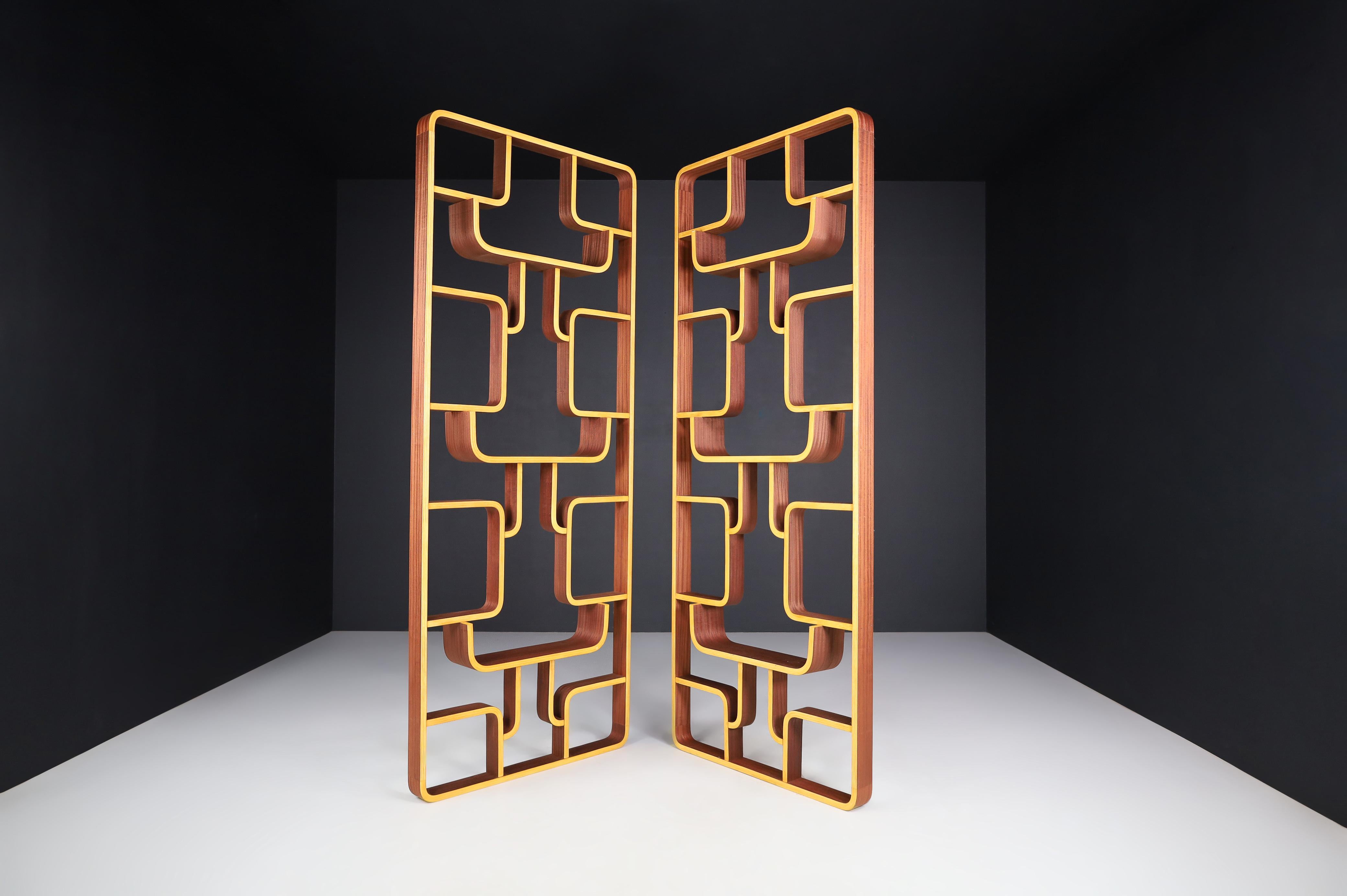 Mid-20th Century Room Dividers in Bent-Wood by Ludvik Volak, Praque, 1960s For Sale 4