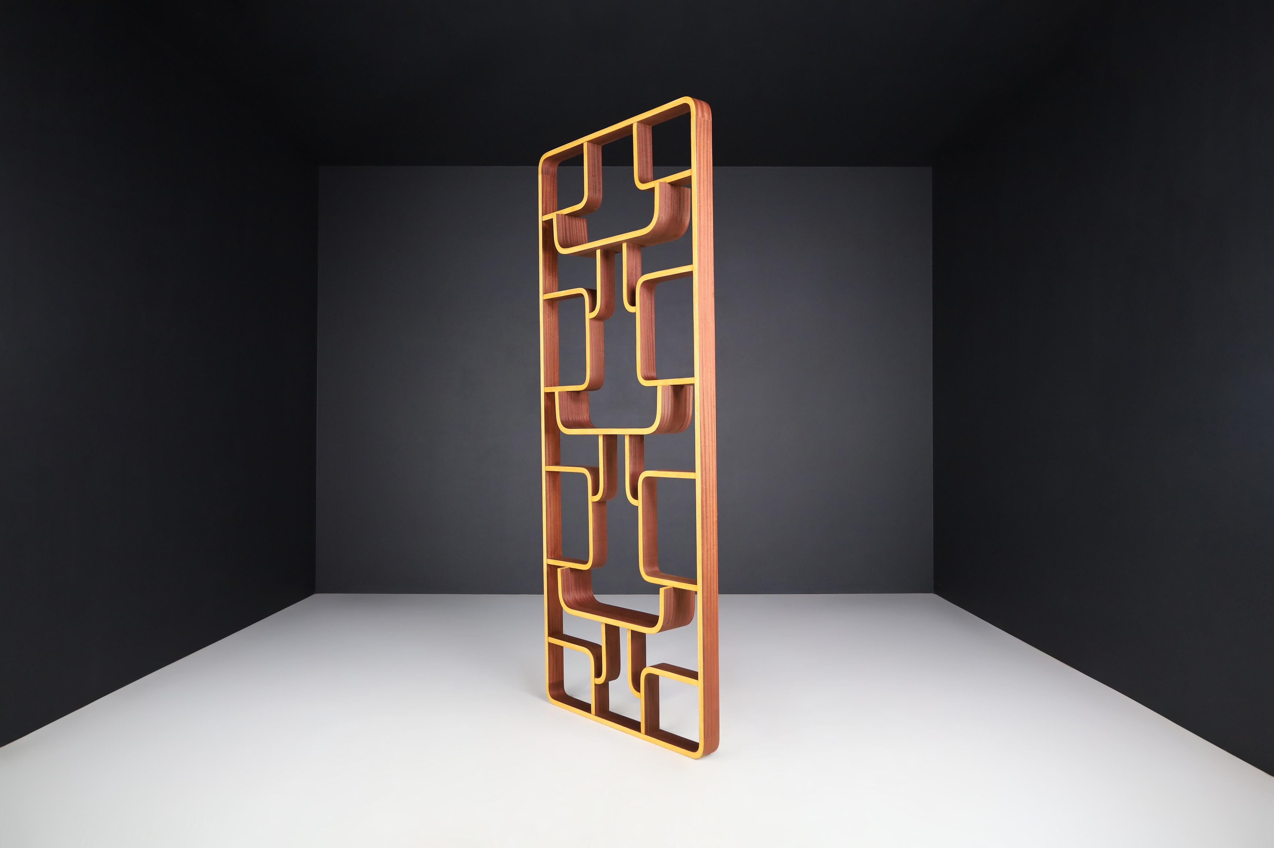 Czech Mid-20th Century Room Dividers in Bent-Wood by Ludvik Volak, Praque, 1960s