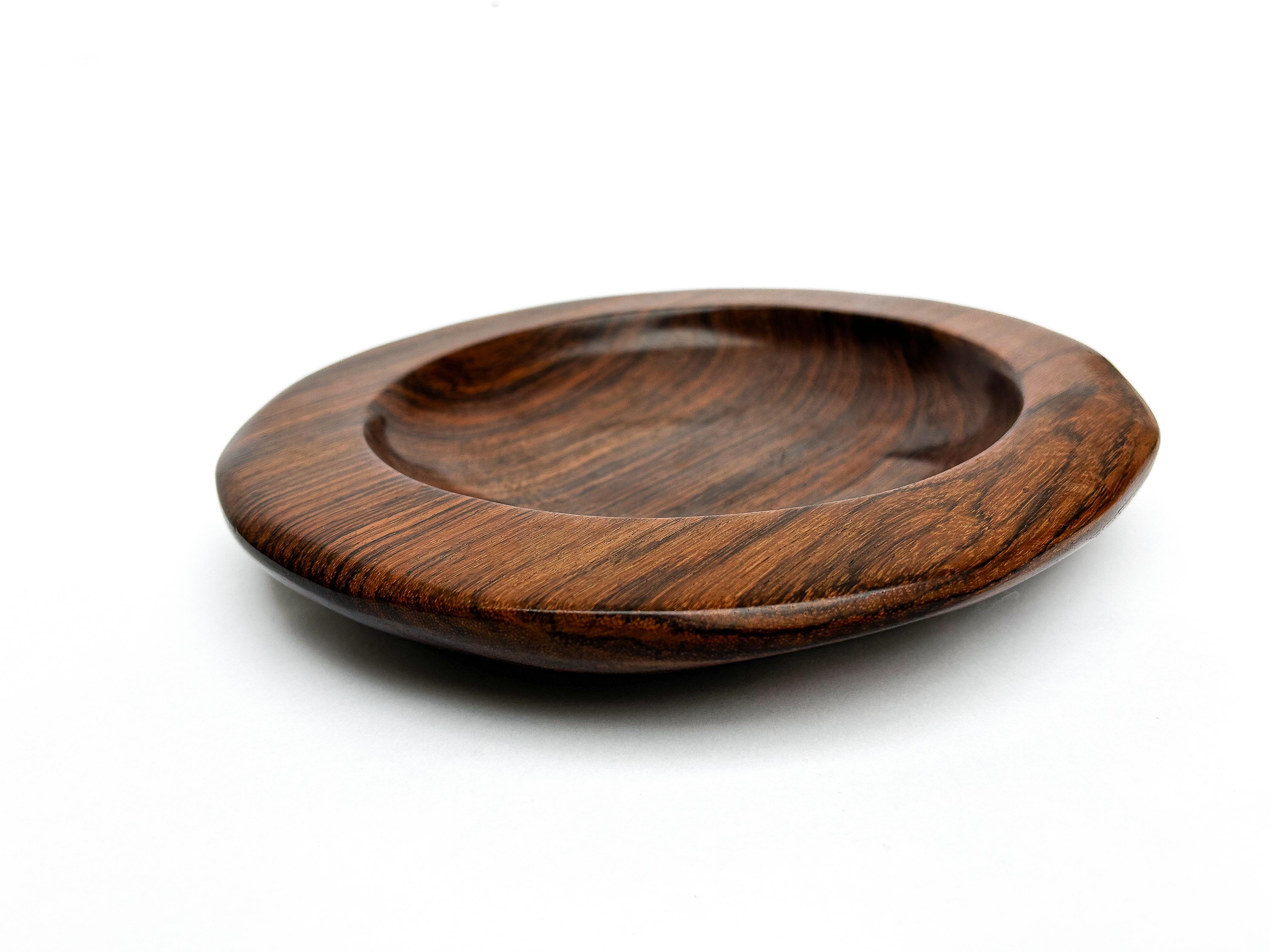 Beautiful Mid-Century French Rosewood Bowl by famed Woodworker Alexandre Noll. 
