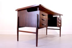 Mid 20th Century Rosewood Desk Danish, 1960s