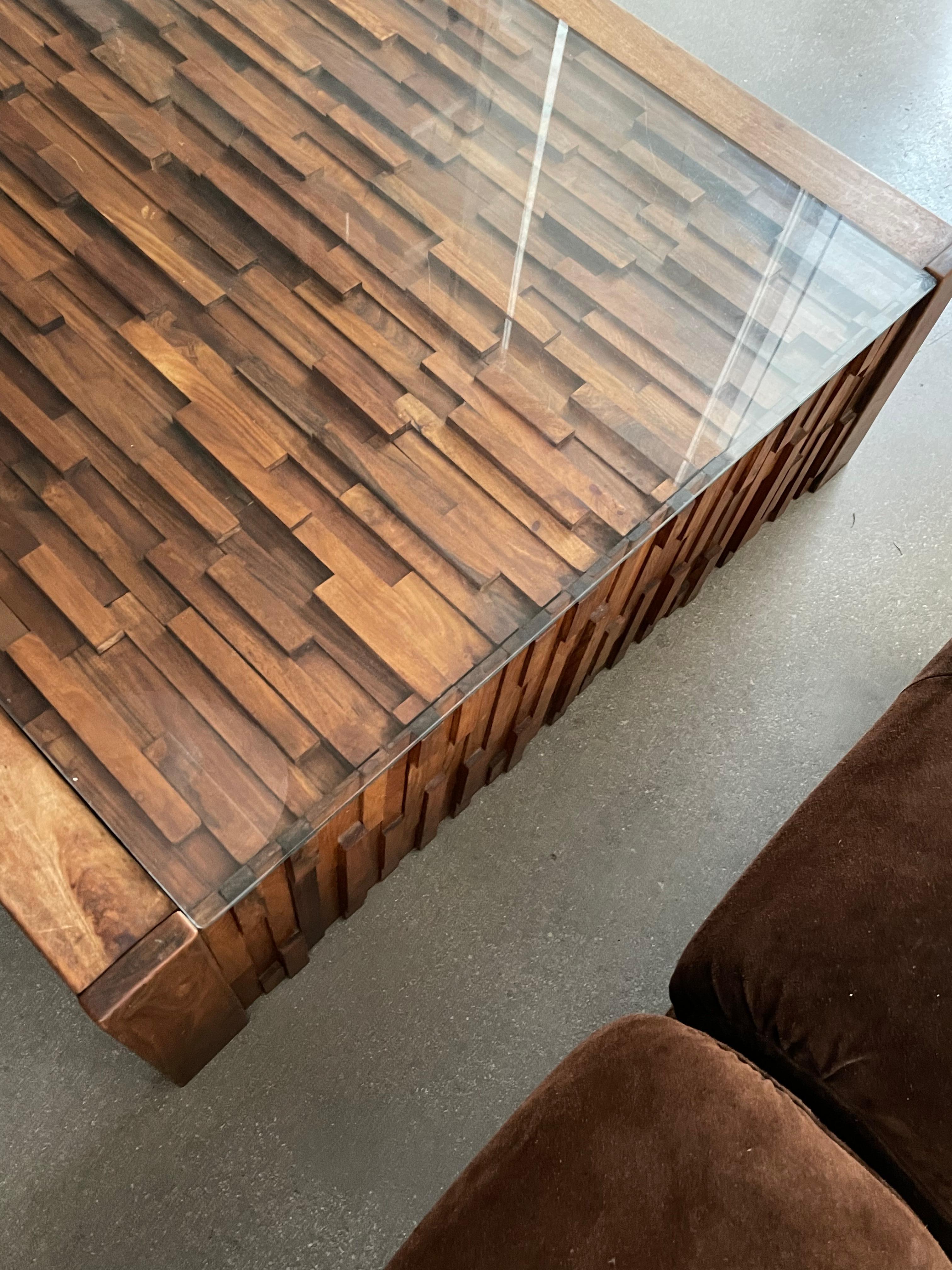 Mid 20th Century Rosewood Percival Lafer Coffee Table In Good Condition In Miami, FL