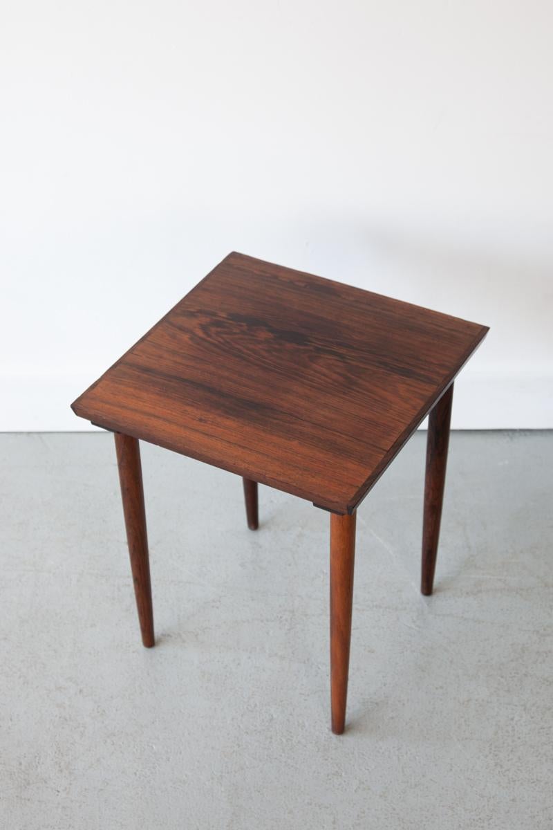 Danish Mid 20th Century Rosewood Side Table For Sale