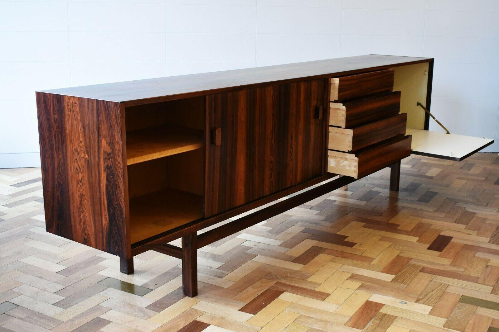 Scandinavian Mid 20th Century Rosewood Sideboard Designed by Nils Jonsson for Troeds