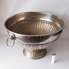 Mid 20th Century Rounded Silver Plated Champagne Wine Bowl Cooler