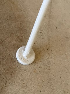 Mid-20th Century Russell Woodard White Wrought Iron Garden Armchairs – Pair