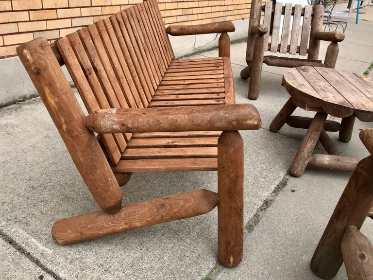 Mid-20th Century Rustic American Camp Four-Piece Suite 