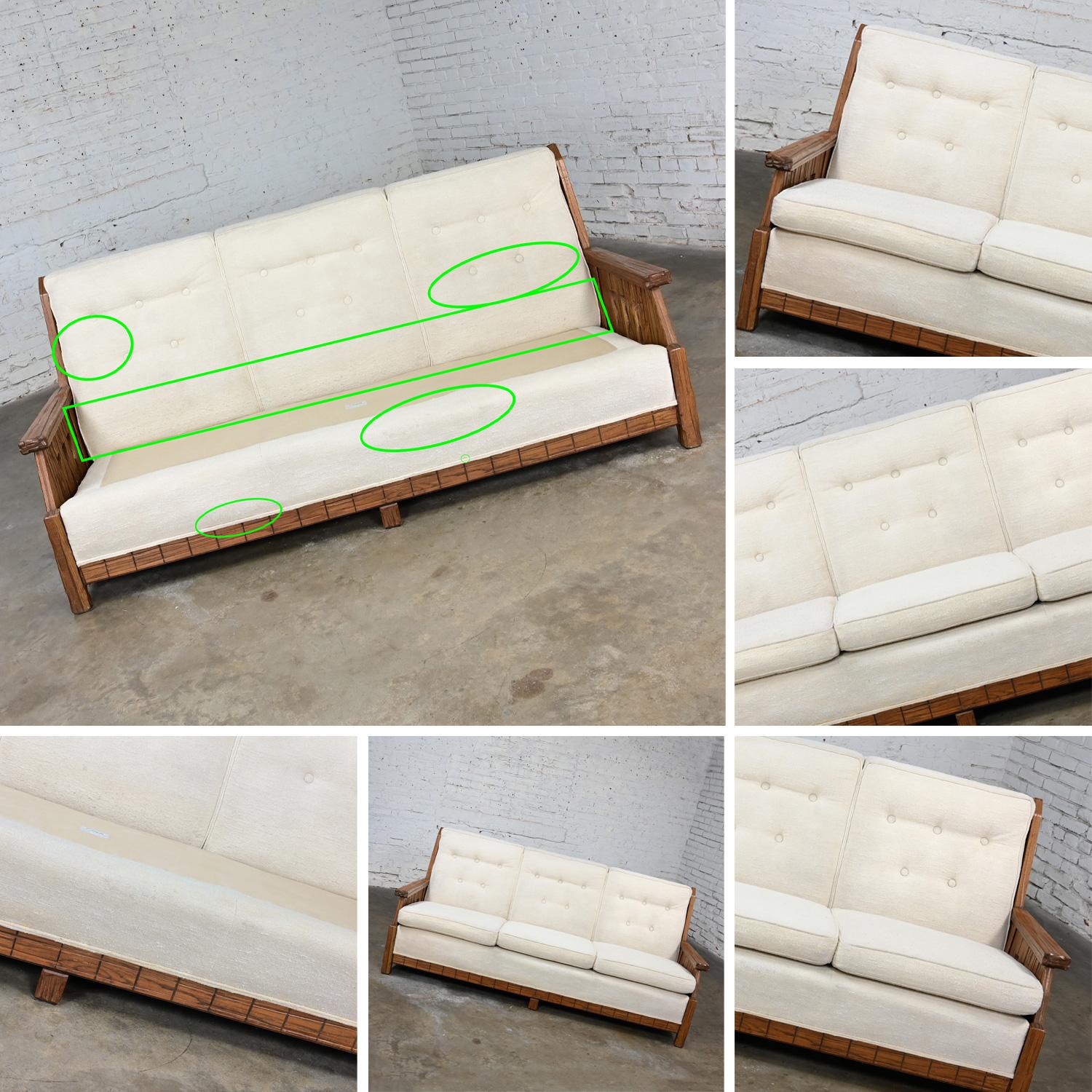 Mid-20th Century Rustic or Western Style Sofa Attributed to A. Brandt Ranch Oak For Sale 8