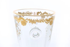 Mid-20th Century Saint Louis Crystal / Gold Wine Cooler