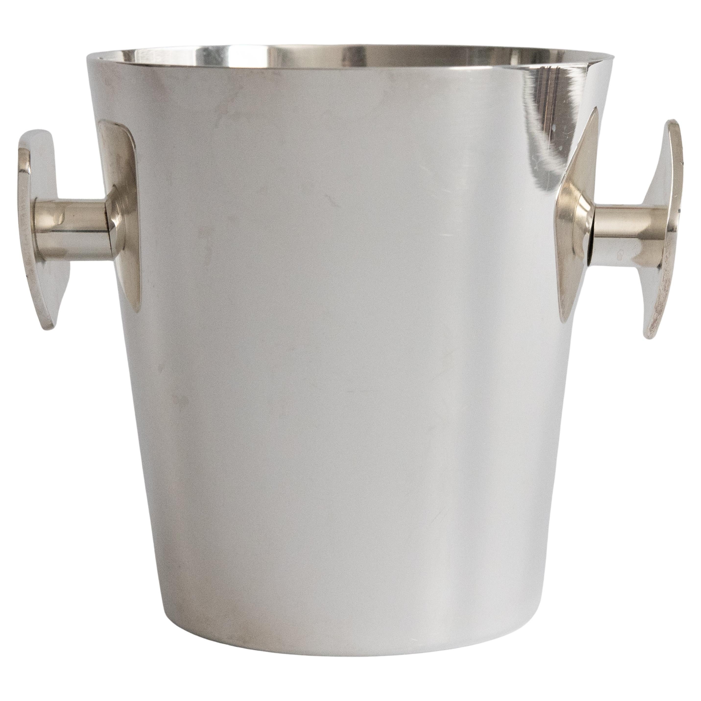 Mitte des 20. Jahrhunderts Saint Médard Französisch Silber Platte Eiskübel im Angebot
