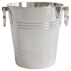 Mitte des 20. Jahrhunderts Saint Médard Französisch Silber Platte Eiskübel
