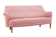 Mid 20th century samsa rund triple sofa by Carl Malmsten