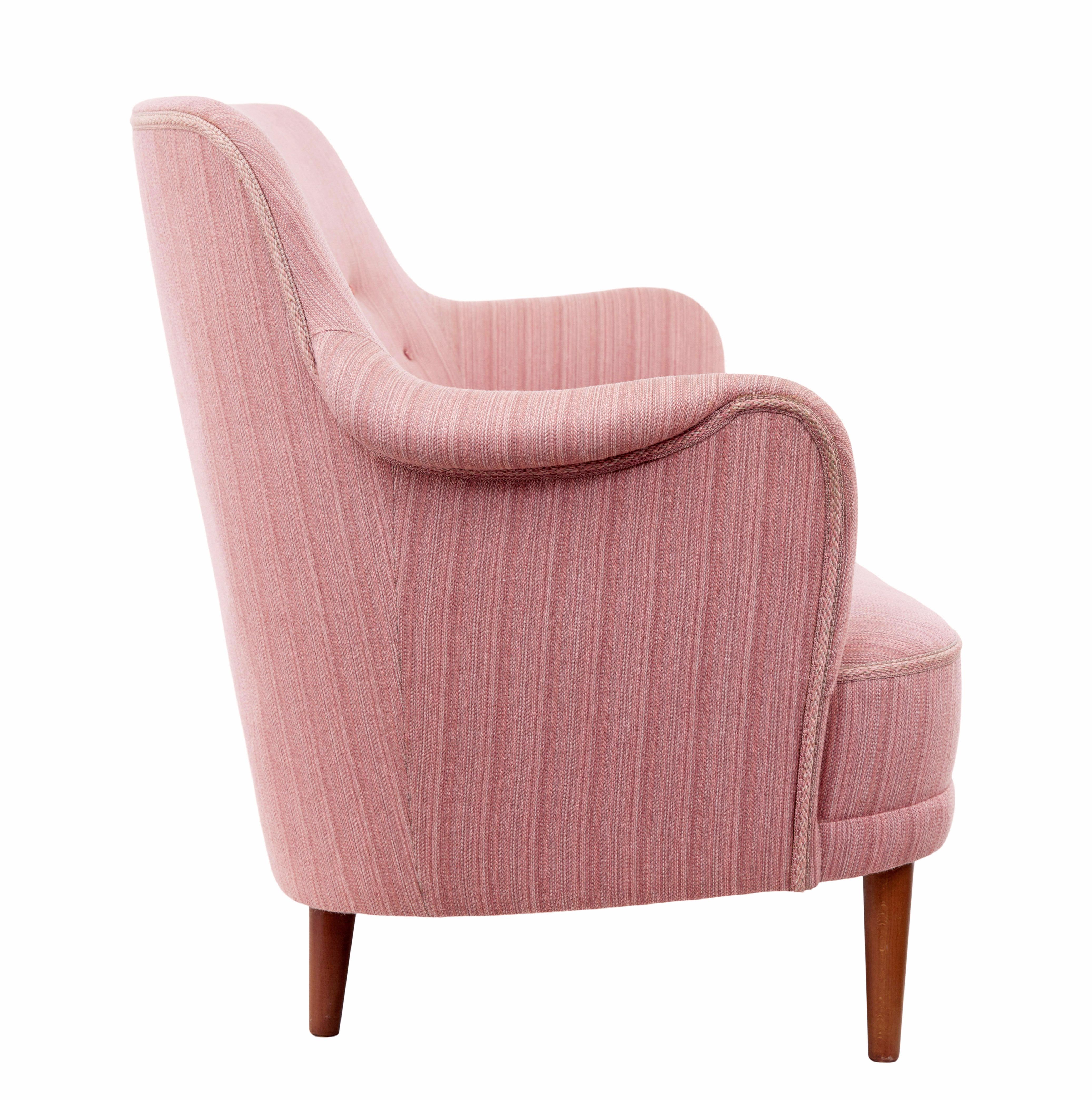 Mid-Century Modern Mid 20th century samsa rund triple sofa by Carl Malmsten