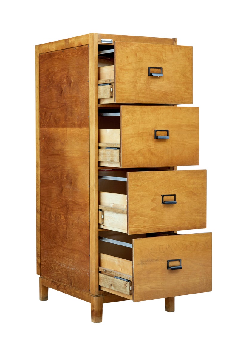 Mid20th Century Scandinavian Birch Filing at 1stDibs