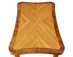 Mid 20th century Scandinavian birch shaped coffee table