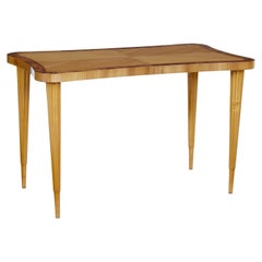 Mid 20th Century Scandinavian Birch Shaped Coffee Table
