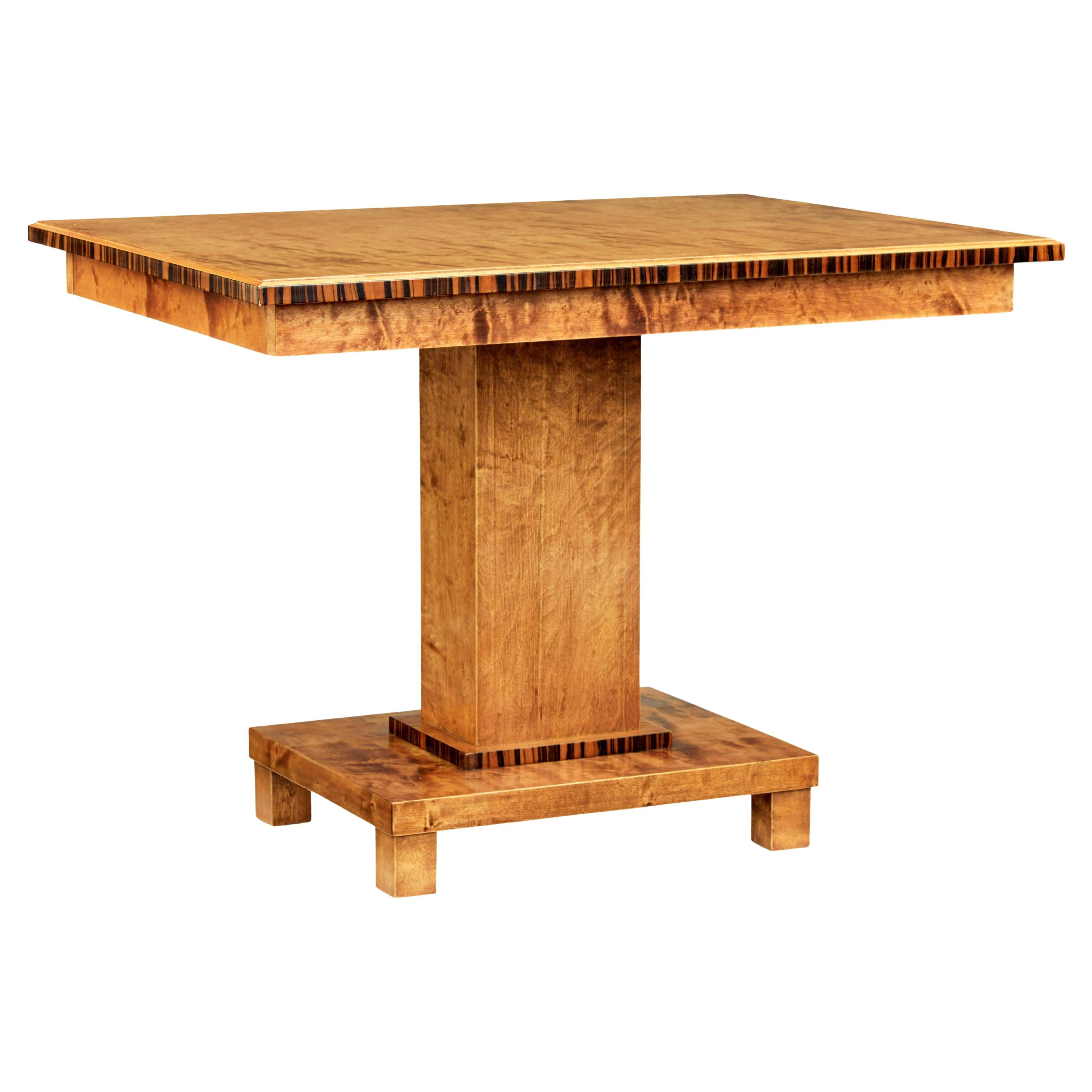 Mid-20th Century Scandinavian Birch Side Table For Sale