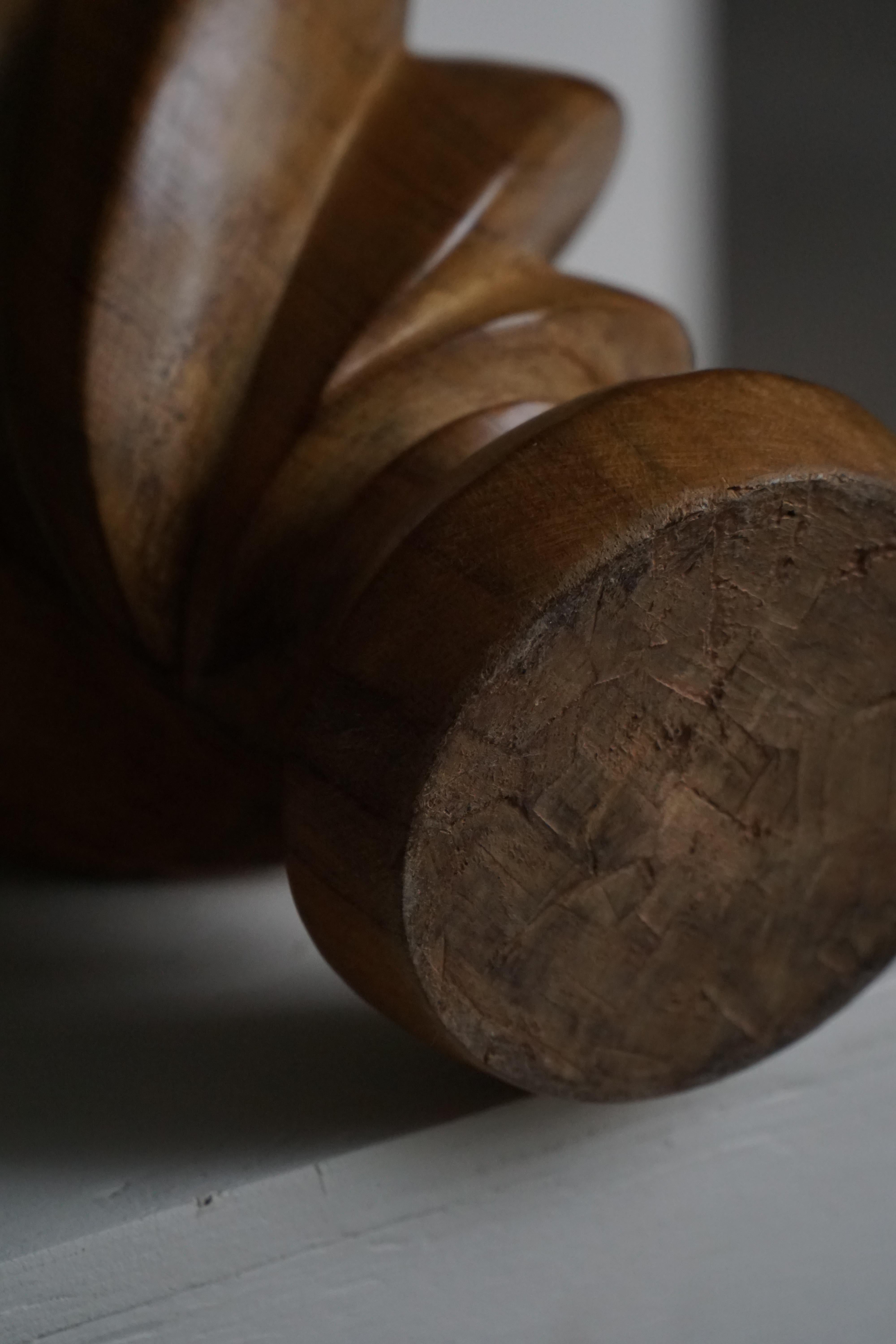 Mid-20th Century, Scandinavian Decorative Wooden Vase, 1960s (20. Jahrhundert) im Angebot