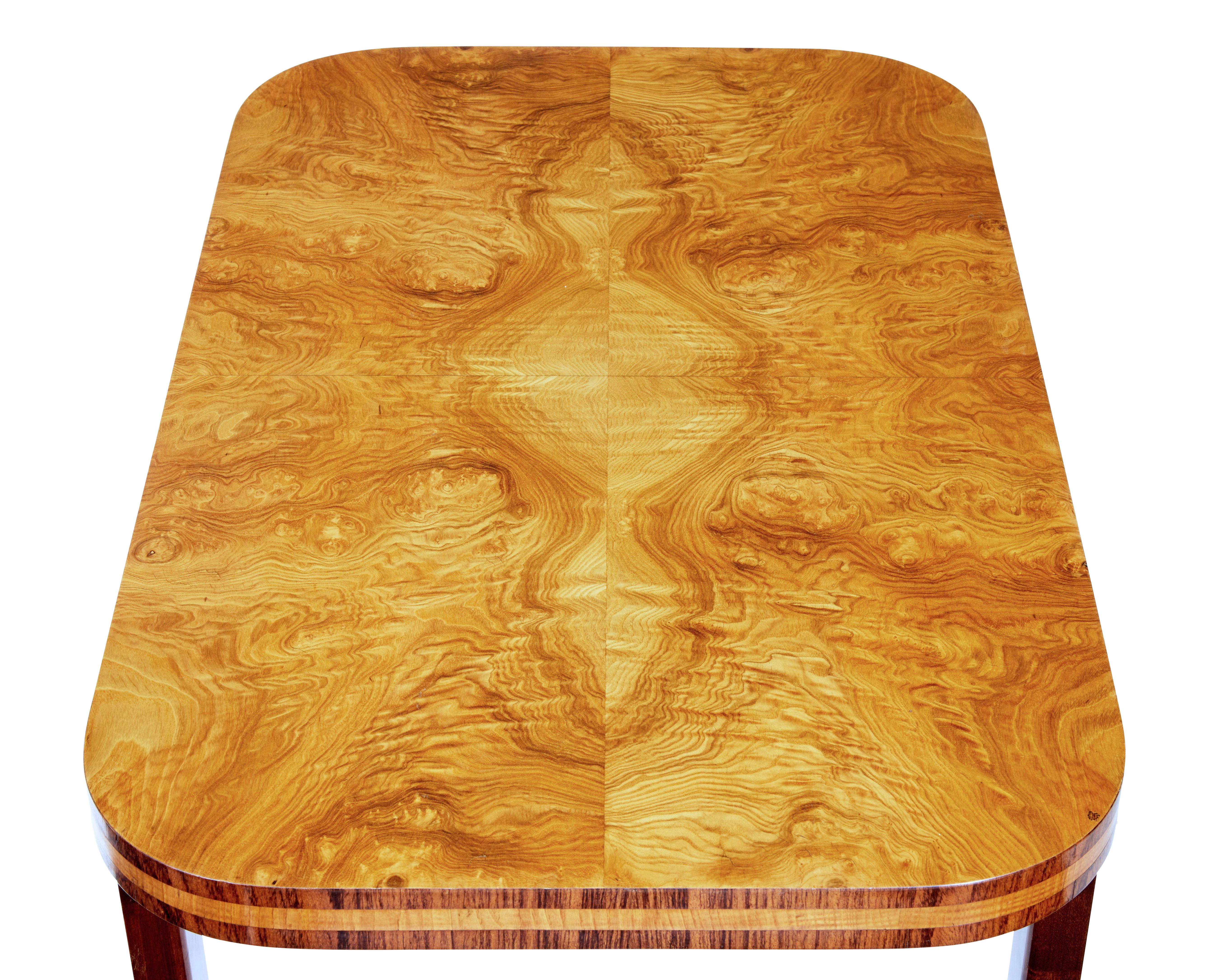 Art Deco Mid-20th Century Scandinavian Elm Root Coffee Table