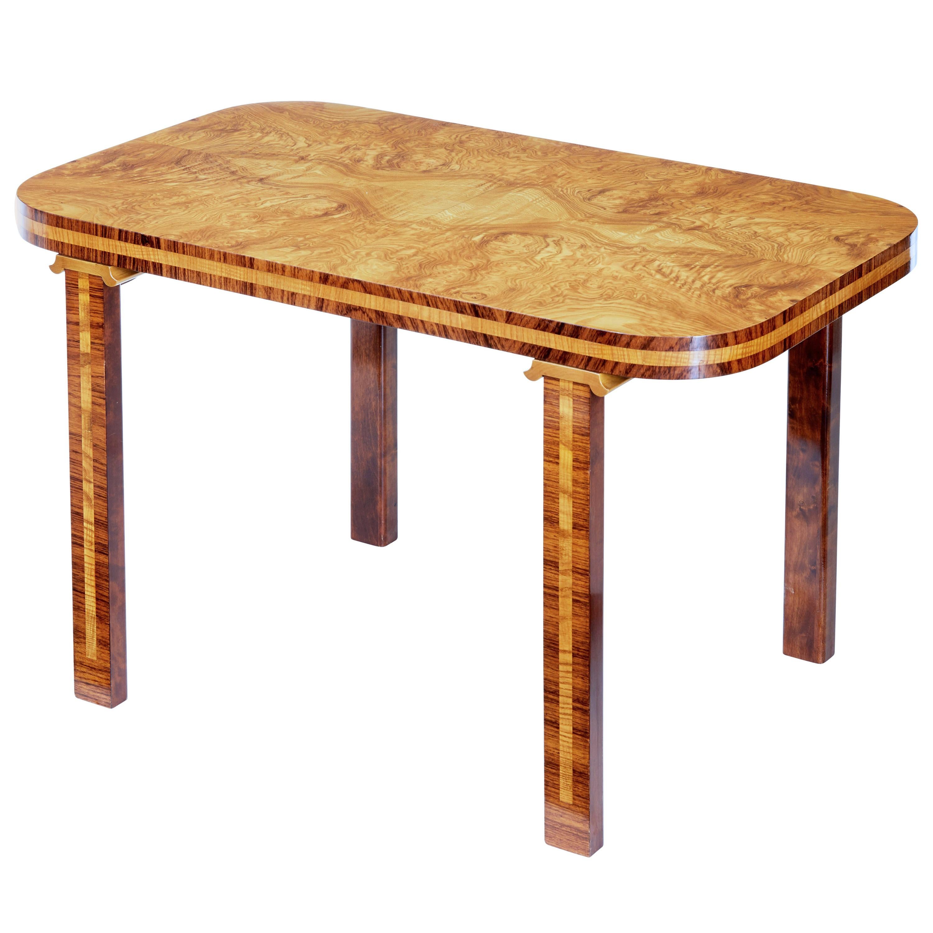 Mid-20th Century Scandinavian Elm Root Coffee Table