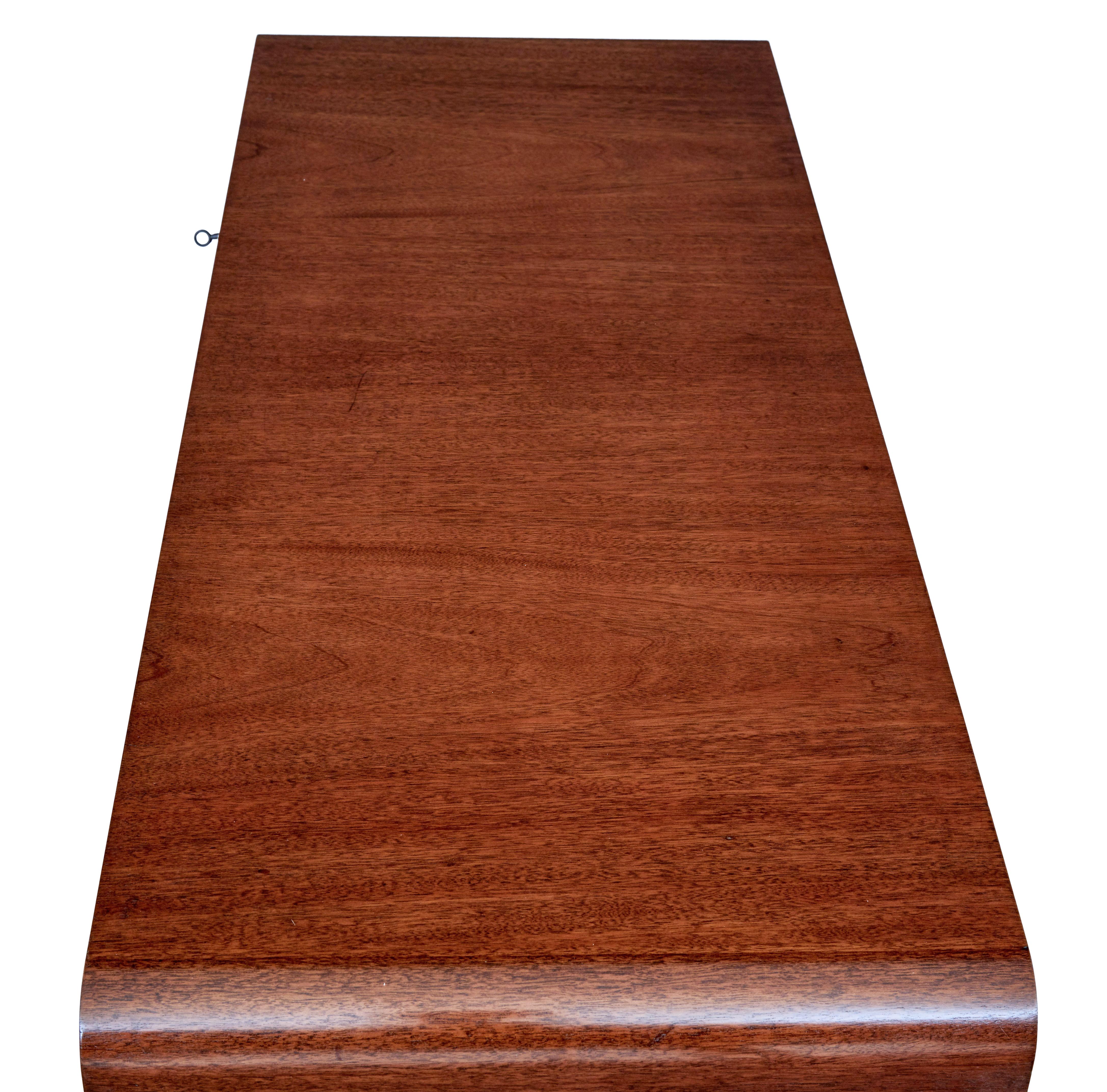 Mahogany Mid 20th century Scandinavian modern mahogany chest of drawers For Sale