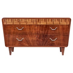Mid 20th century Scandinavian modern mahogany chest of drawers