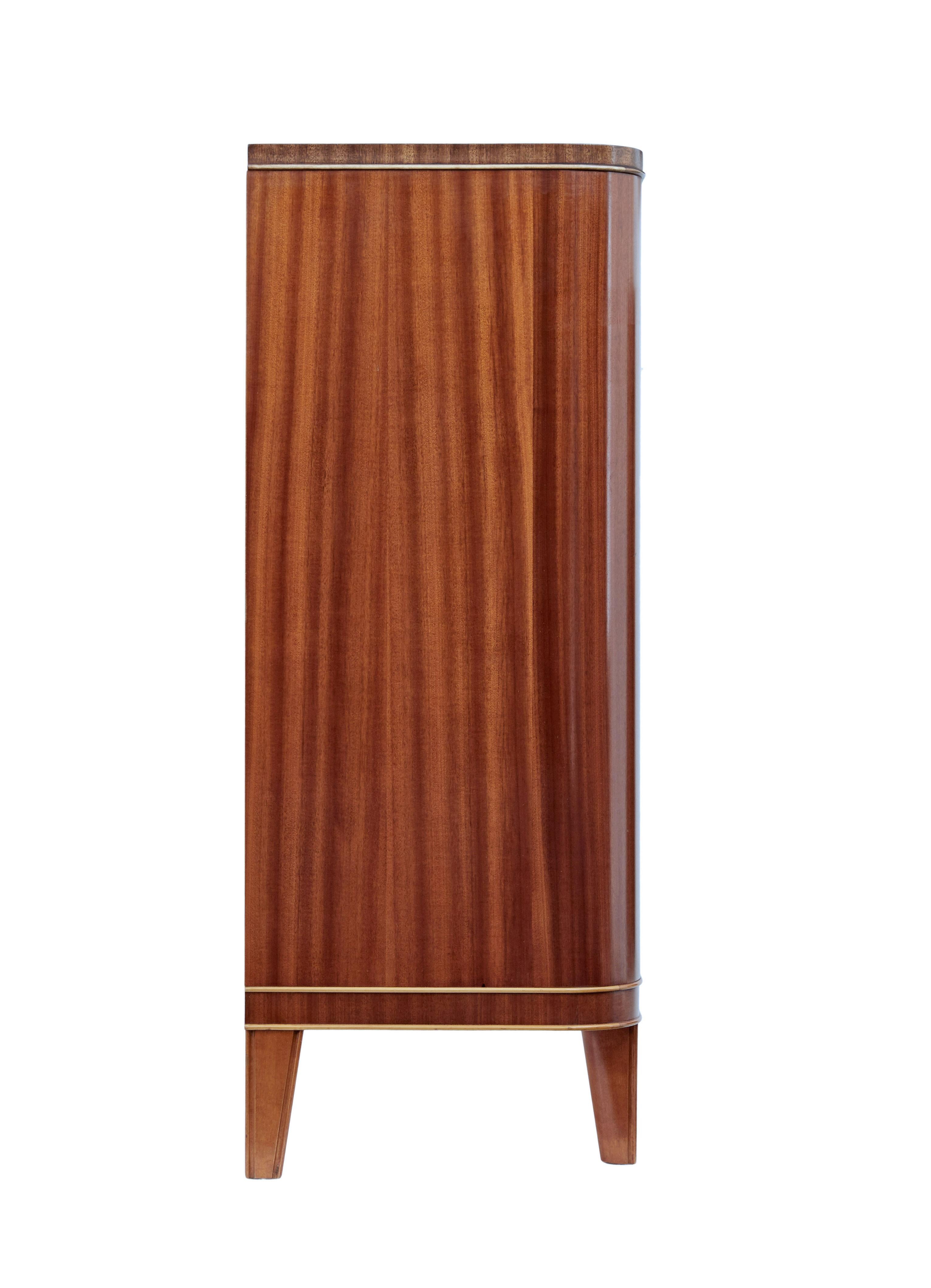 Mid-Century Modern Mid 20th century Scandinavian modern mahogany sideboard