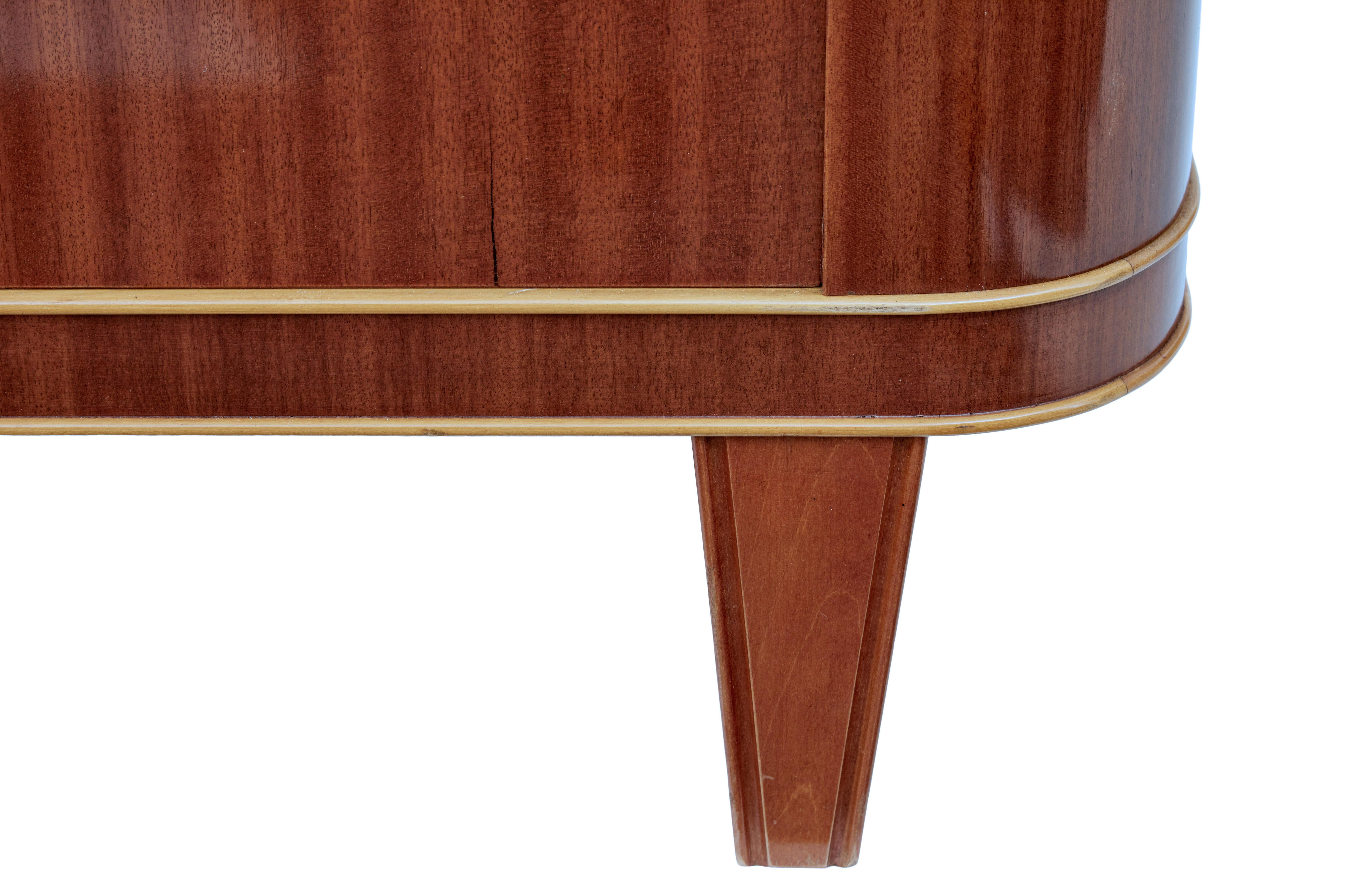 Mahogany Mid 20th century Scandinavian modern mahogany sideboard