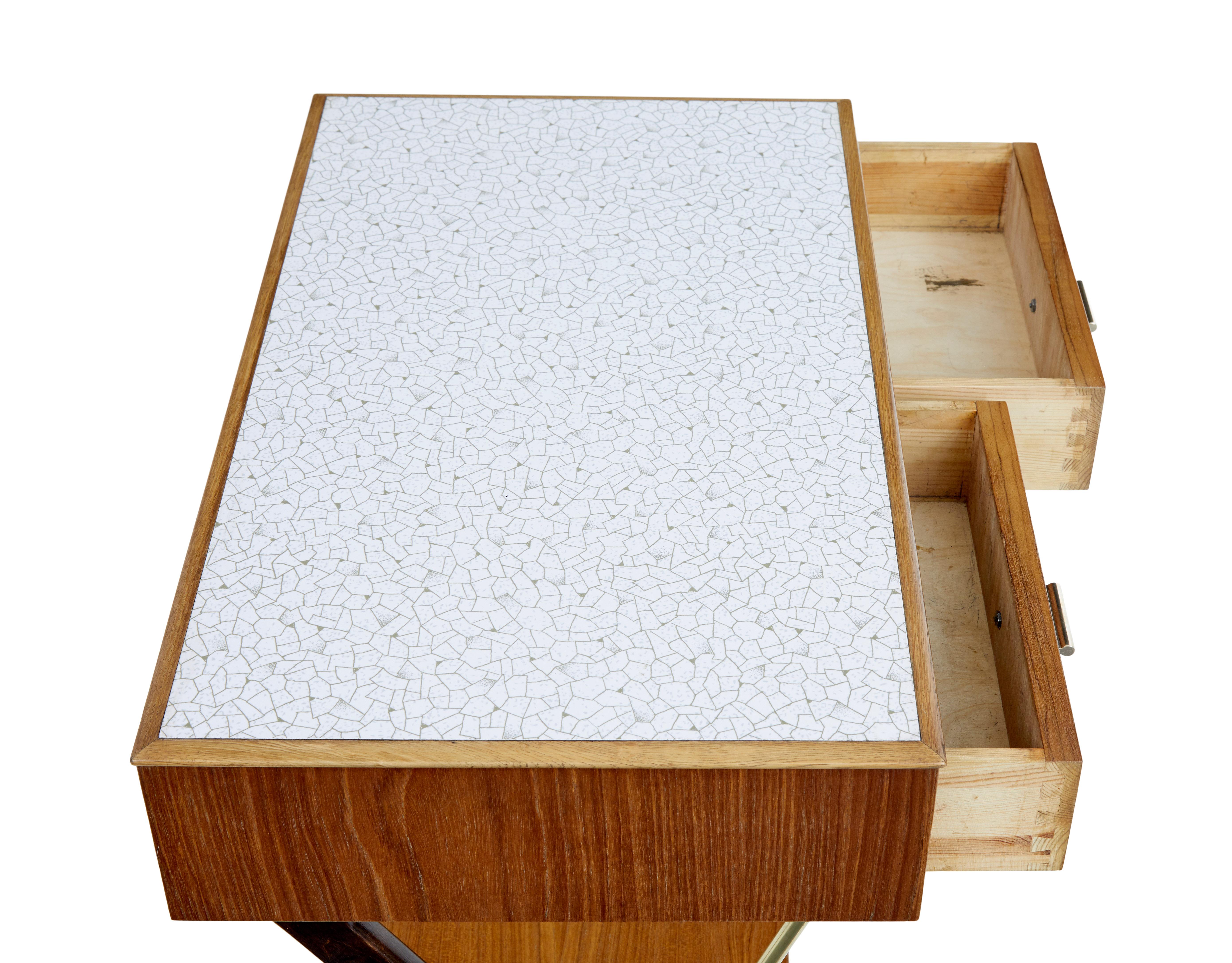 Swedish Mid 20th century Scandinavian modern teak side table For Sale