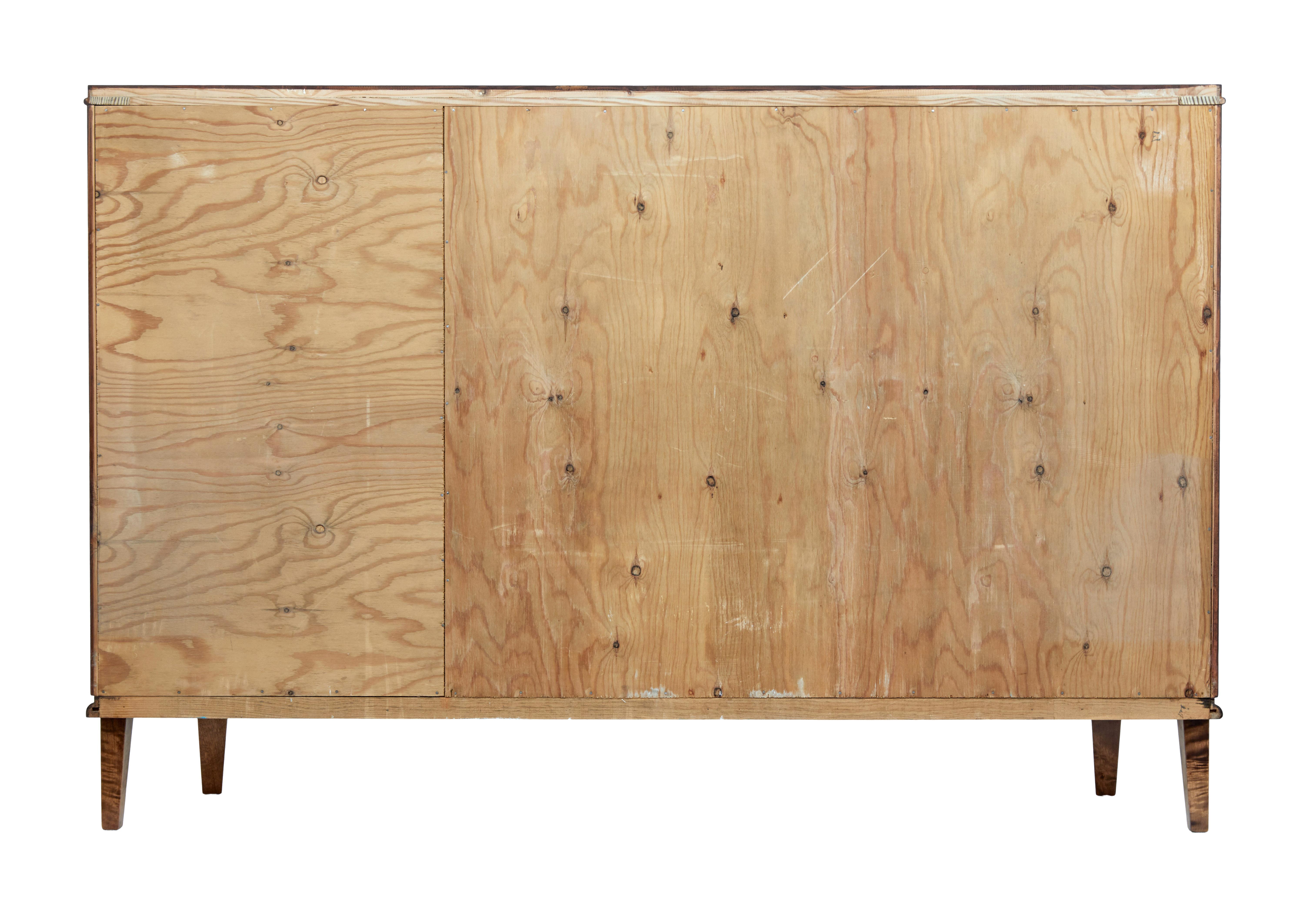 Veneer Mid-20th Century Scandinavian Modern Walnut Sideboard