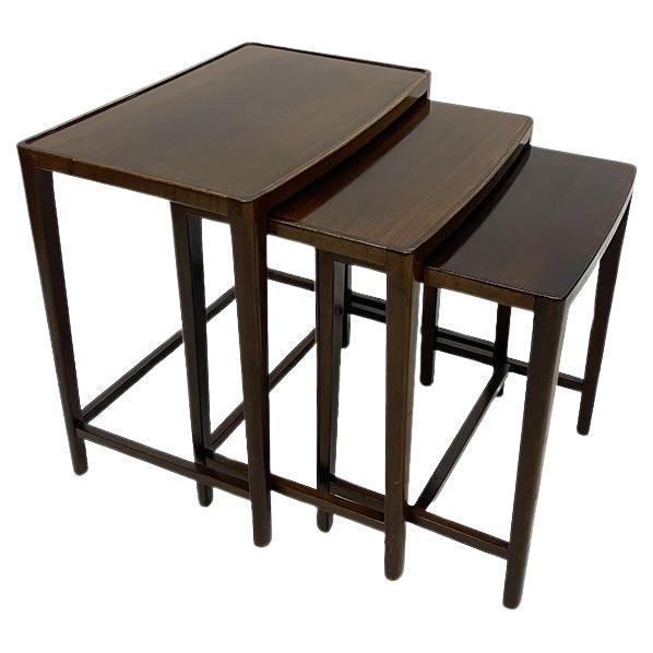 Mid 20th Century Scandinavian Nesting table set For Sale