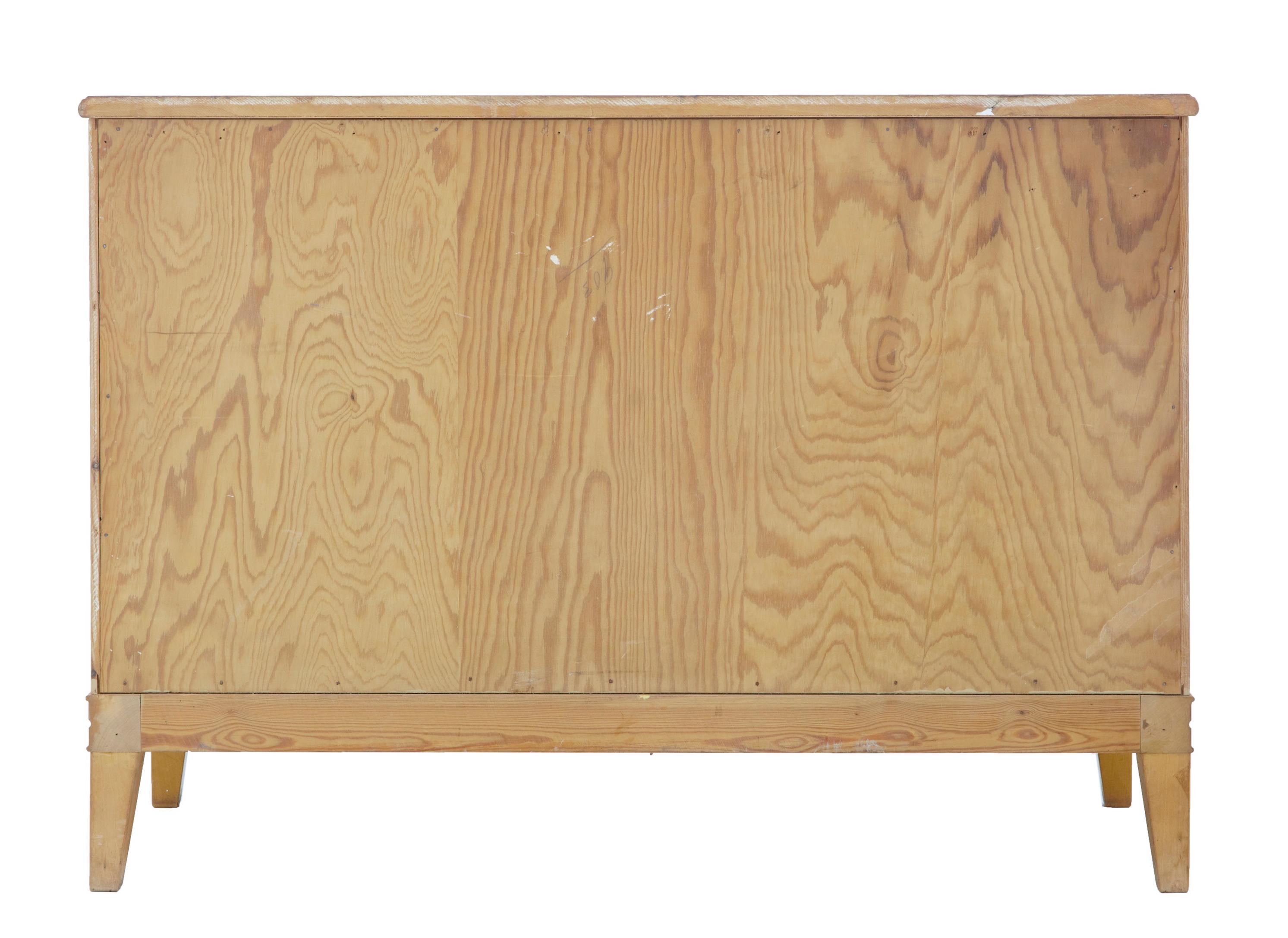 Scandinavian Modern Mid-20th Century Scandinavian Painted Elm Chest of Drawers Commode