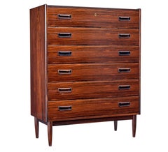 Mid 20th century Scandinavian tall chest of drawers