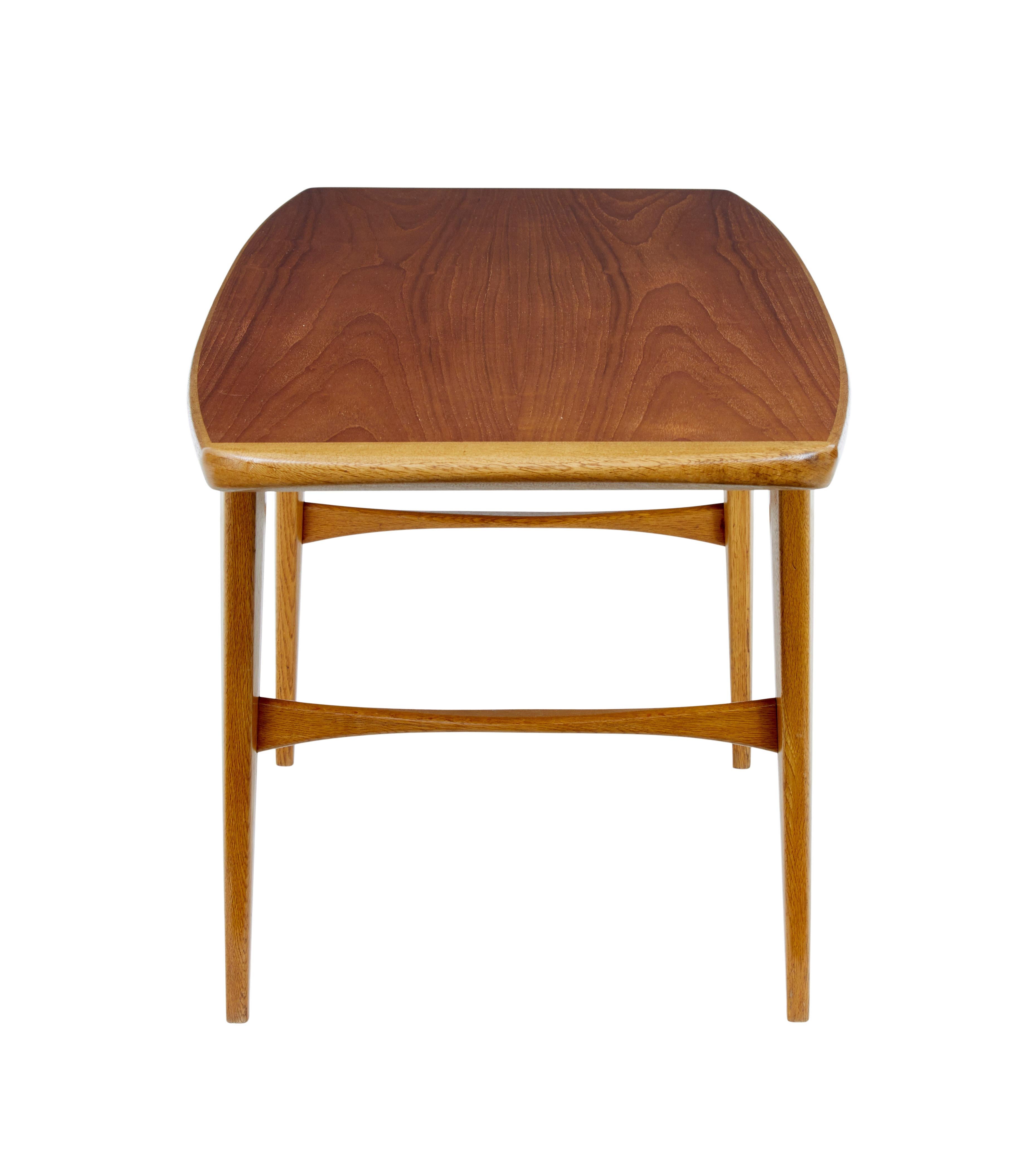 Swedish Mid 20th century Scandinavian teak coffee table For Sale