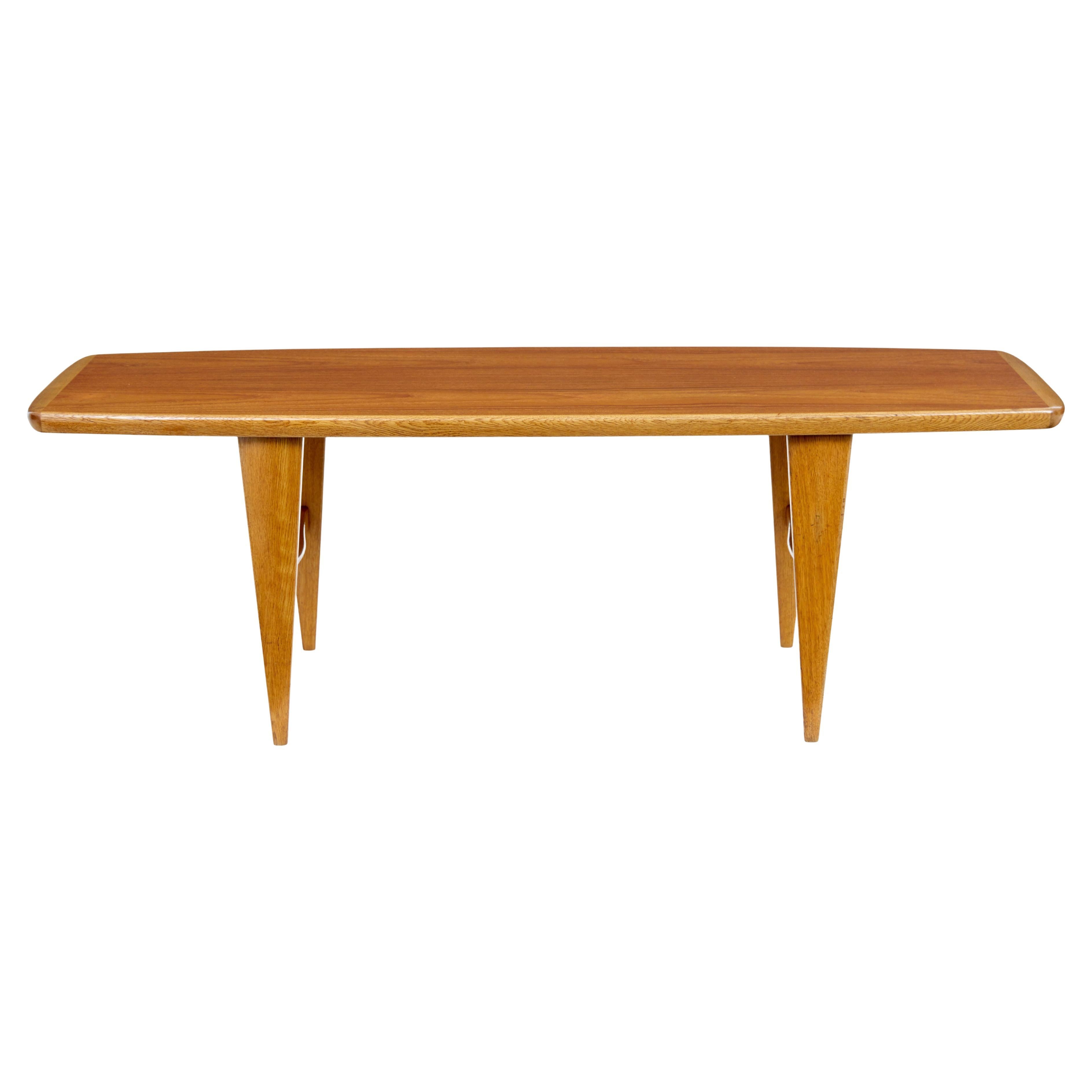 Mid 20th century Scandinavian teak coffee table