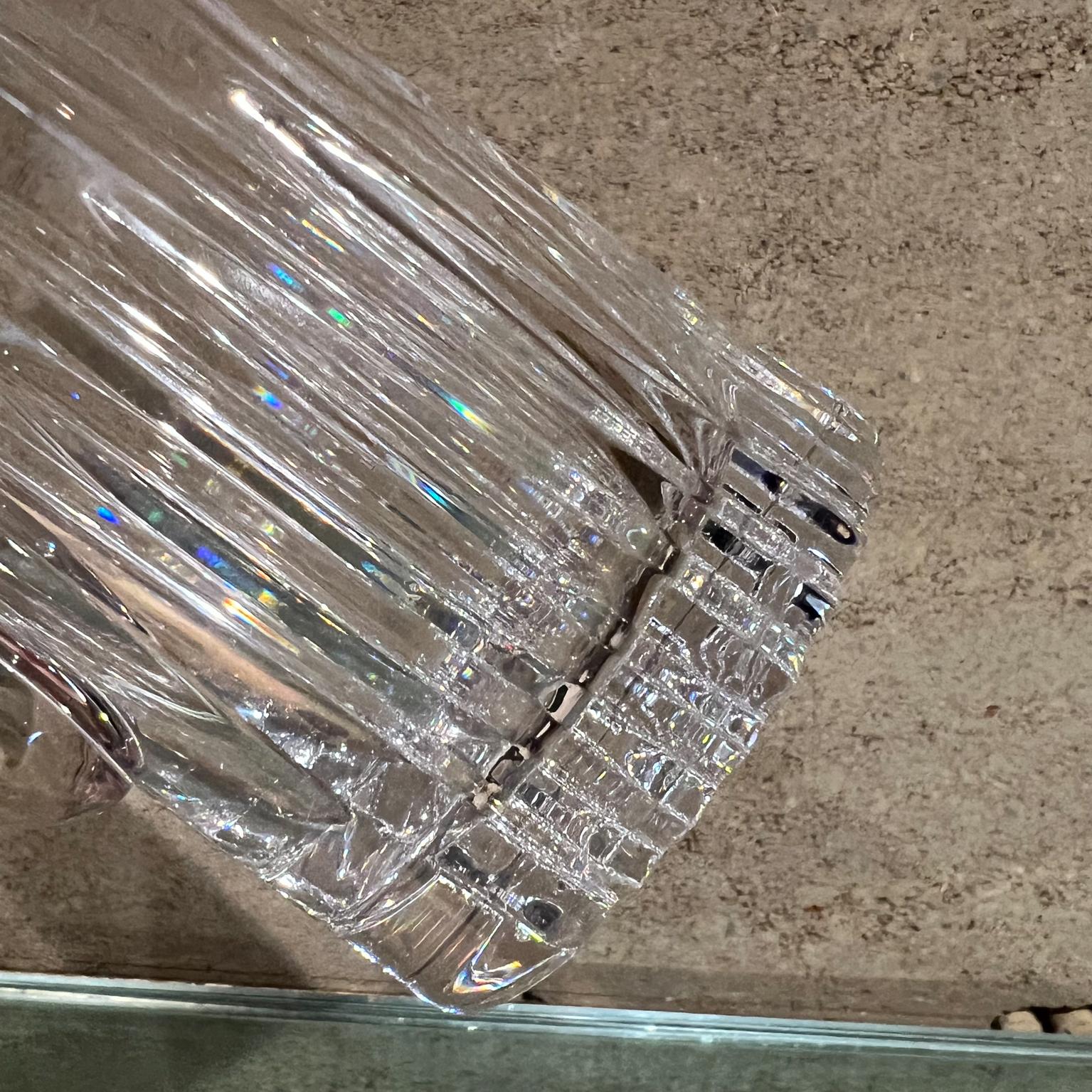 Mitte des 20. Jahrhunderts Skulpturale moderne Kristallkrüge aus geschliffenem Glas im Angebot 9