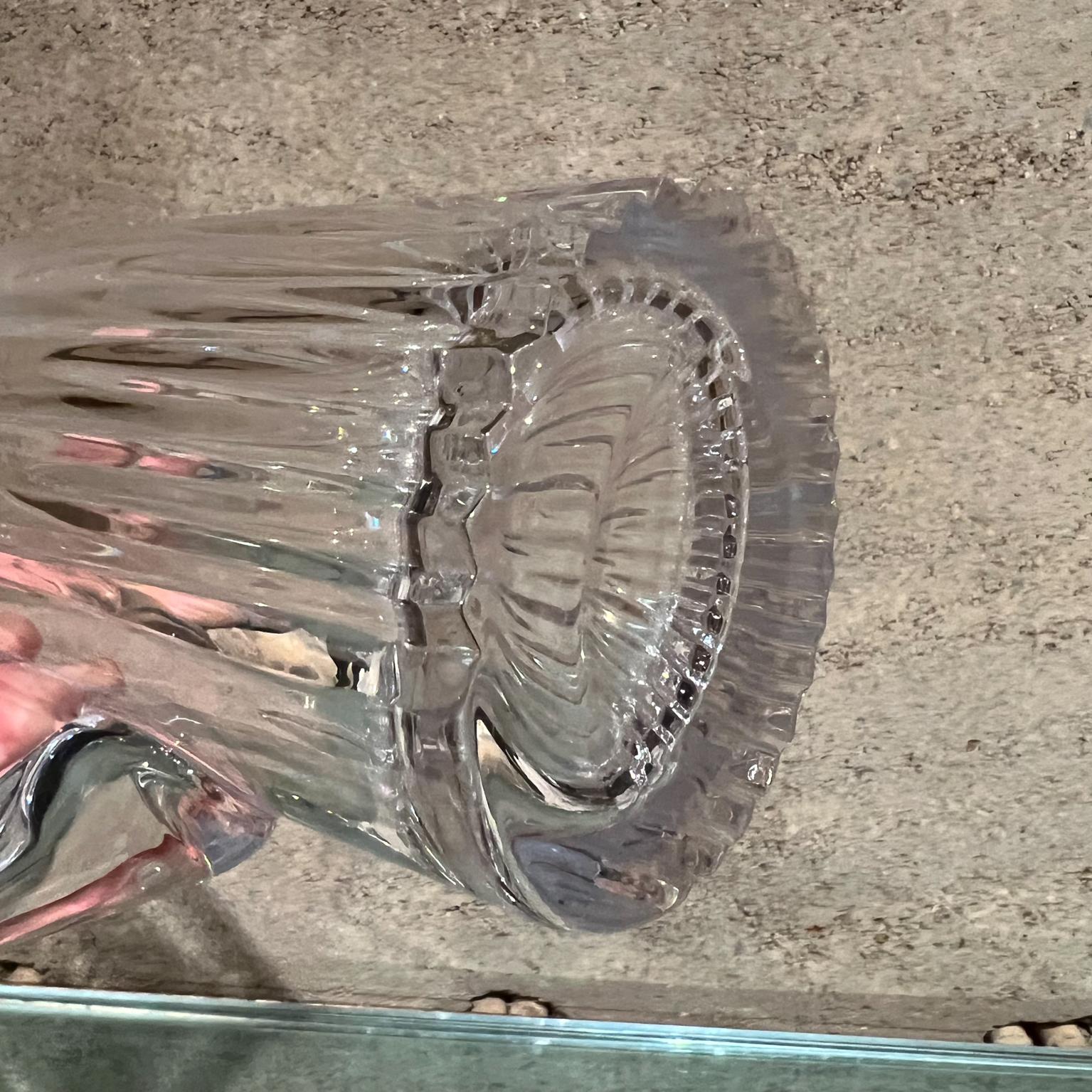 Mitte des 20. Jahrhunderts Skulpturale moderne Kristallkrüge aus geschliffenem Glas im Angebot 10