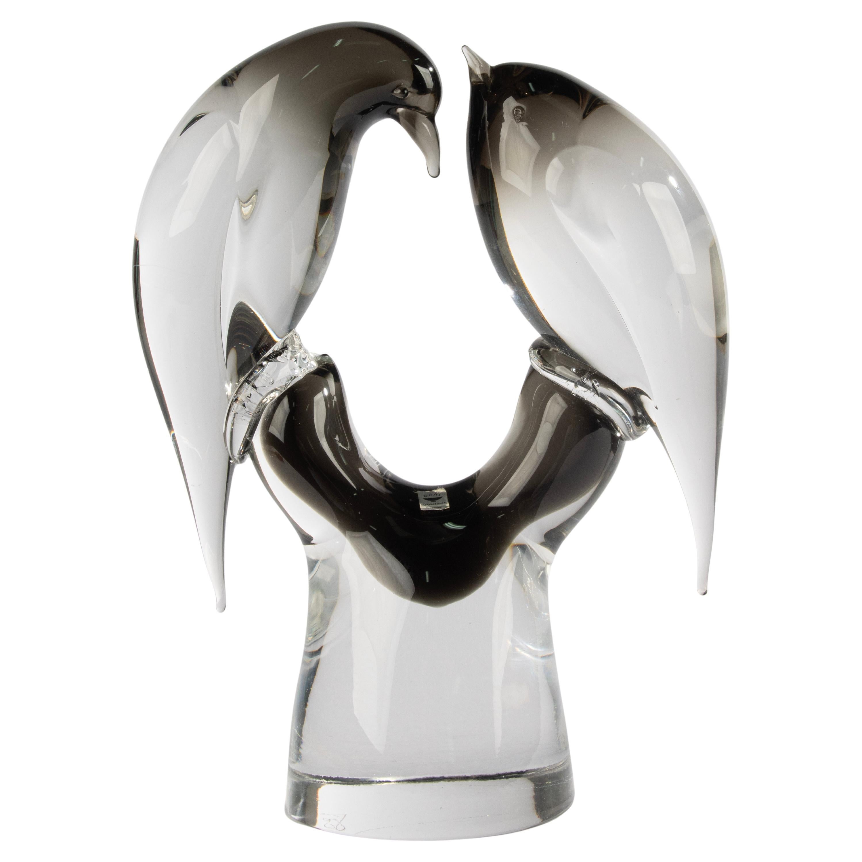 Scultura della metà del XX secolo - Livio Seguso per Gral Glass - Uccelli stilizzati