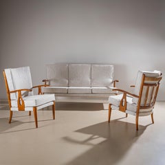 Mid-20th Century Seating Group with curved Armrests